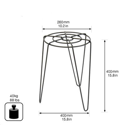 Wagner Pflanzständer, schwarz matt, ca. Ø26 x H40 cm Wagner Pflanzständer, schwarz matt, ca. Ø26 x H40 cm