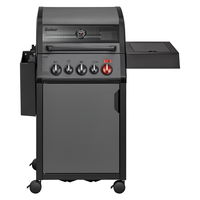 Enders Gasgrill Hyde 3 SIKR Turbo, schwarz, inkl. Wetterschutzhülle