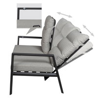 Kölle Loungesofa 'Kreta' inkl. Auflagen, 2-Sitzer, grau Kölle Loungesofa 'Kreta' inkl. Auflagen, 2-Sitzer, grau