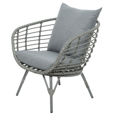 Loungegruppe 'Evora', 4-teilig, grau Loungegruppe 'Evora', 4-teilig, grau