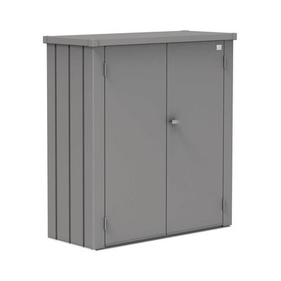 Biohort Terrassenschrank 'Romeo' quarzgrau metallic, 132 x 57 x 140 cm