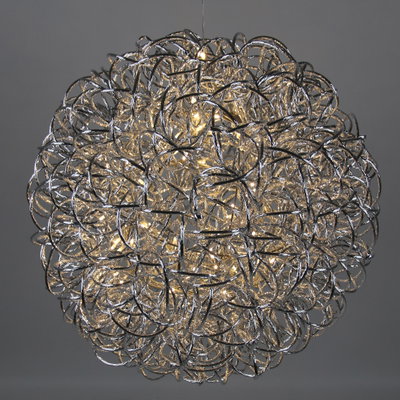 LED Drahtkugel, silber, 60 LEDs, ca. Ø 30 cm LED Drahtkugel, silber, 60 LEDs, ca. Ø 30 cm