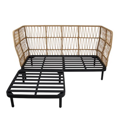 Sofa 'Rimini' inkl. Fußhocker & Auflagen Sofa 'Rimini' inkl. Fußhocker & Auflagen