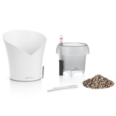 Lechuza 'Orchidea', weiß, ca. Ø 18 x H 20 cm