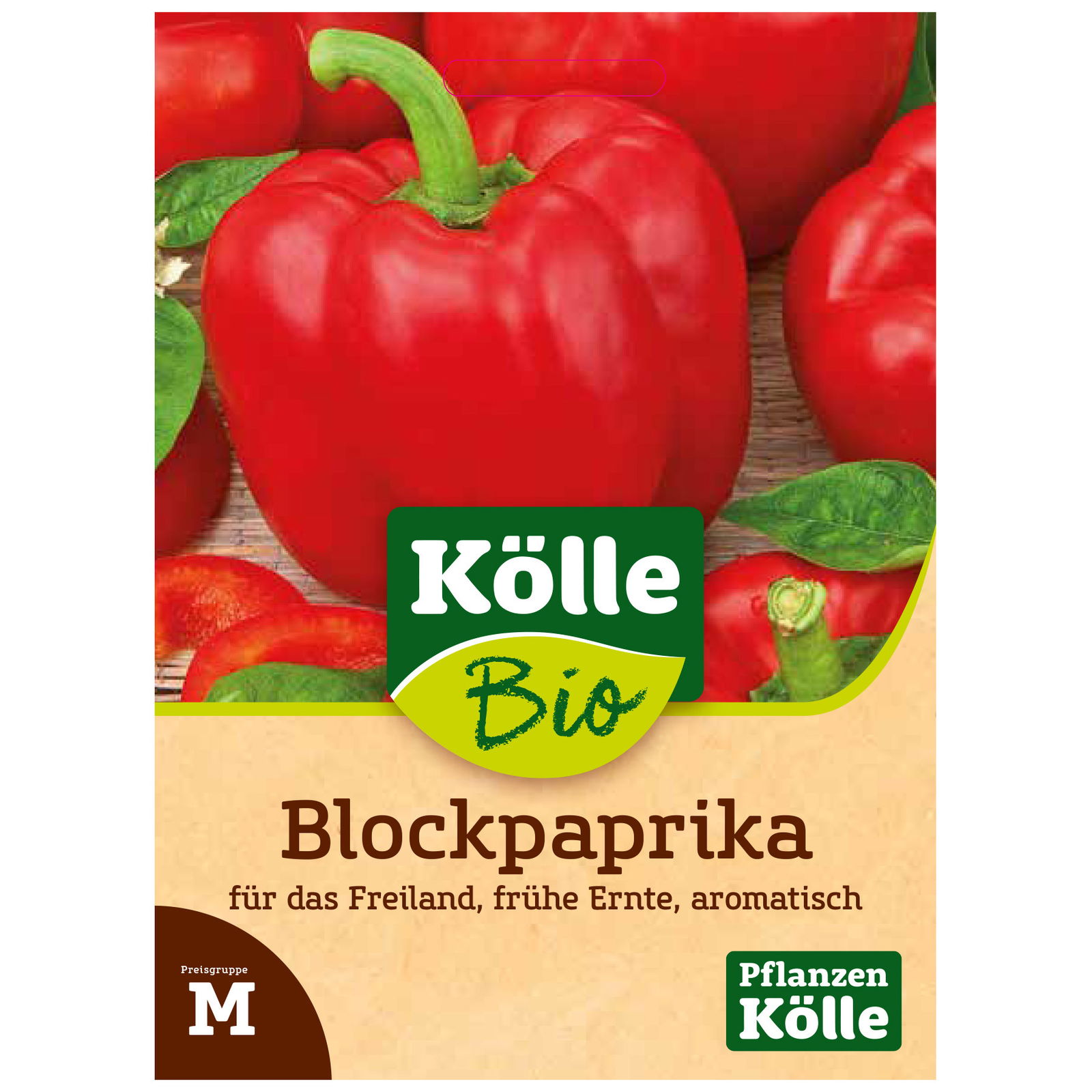 Bio-Saatgut, Blockpaprika 'Bendigo', rot