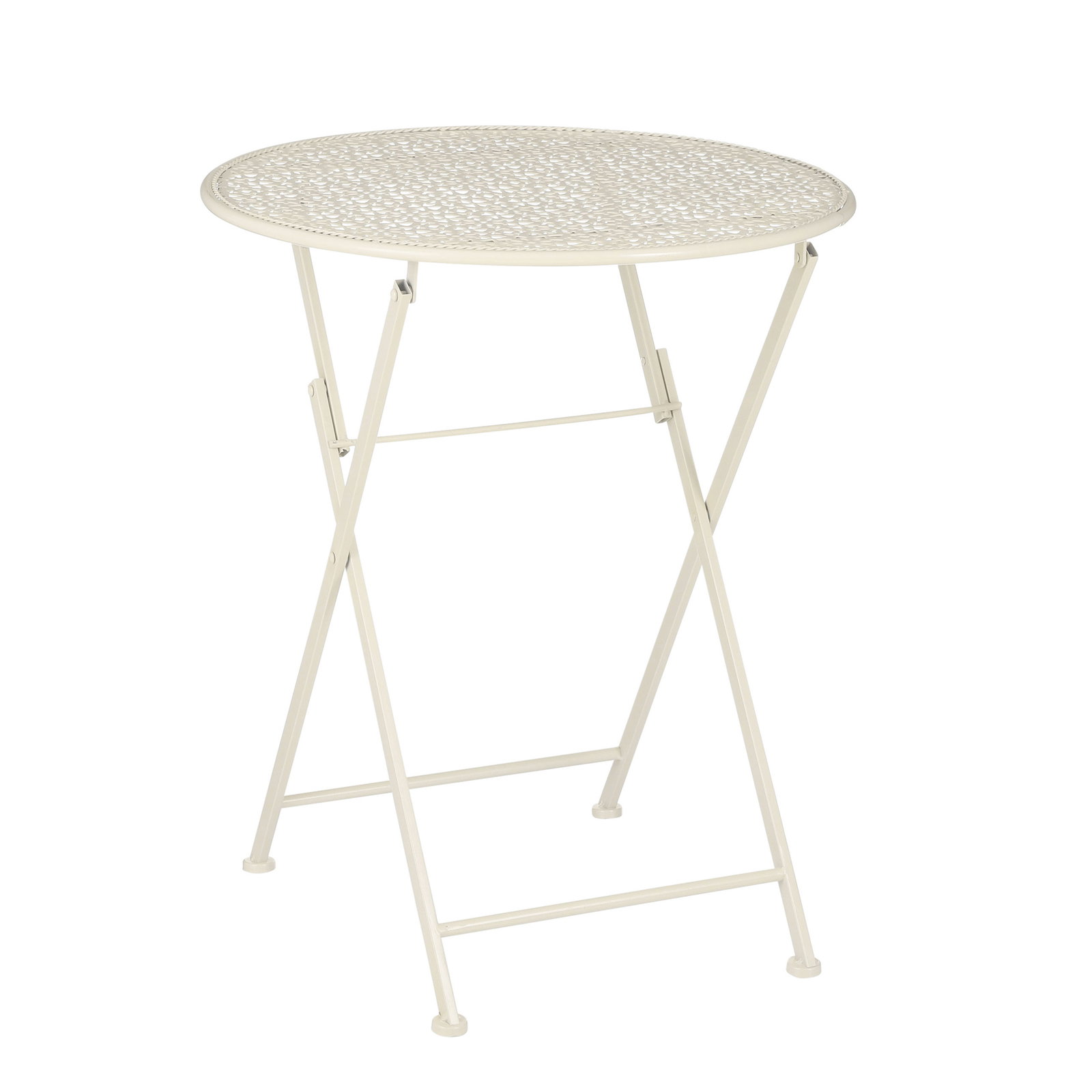 Klapptisch 'Neta', creme, ca. Ø60 x H70 cm