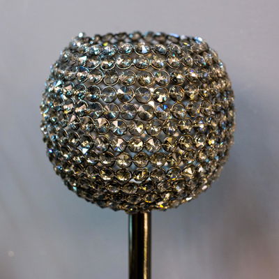 Windlicht auf Fuß, H 78 x Ø 21 cm