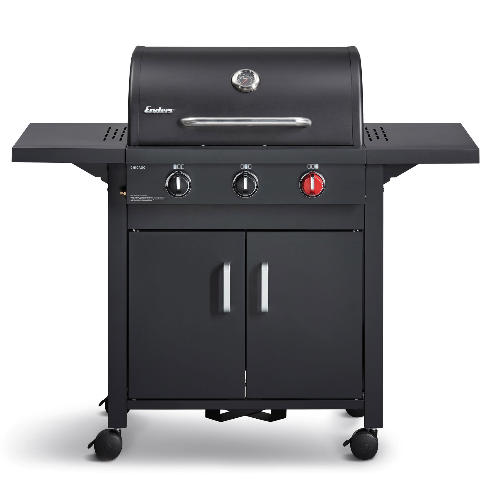 Enders Gasgrill Chicago Black 3 Turbo, matt graphit