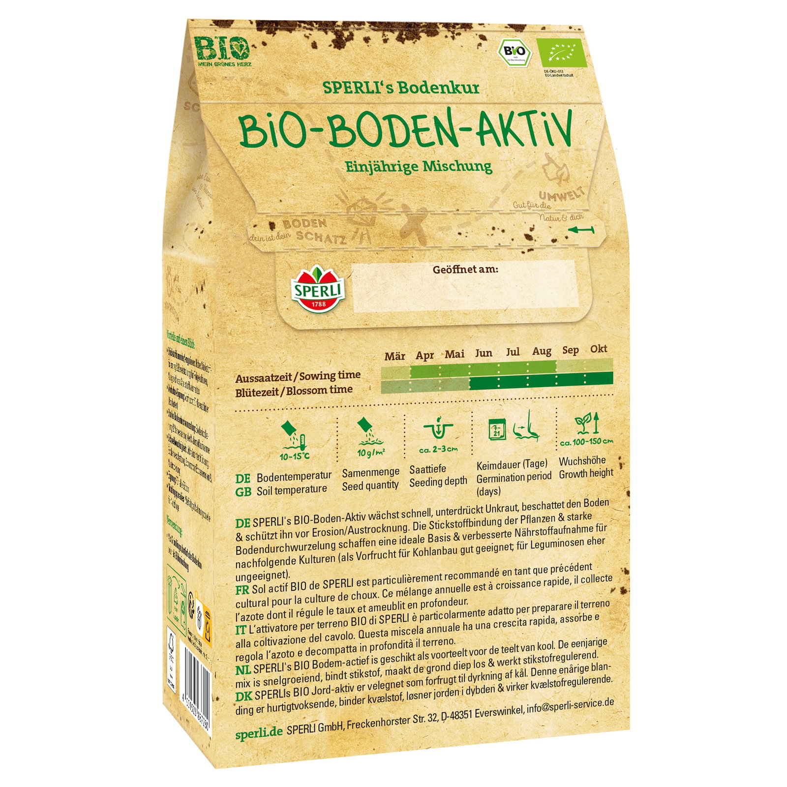 Sperli Bodenkur Bio-Boden-Aktiv, 500 g Sperli Bodenkur Bio-Boden-Aktiv, 500 g
