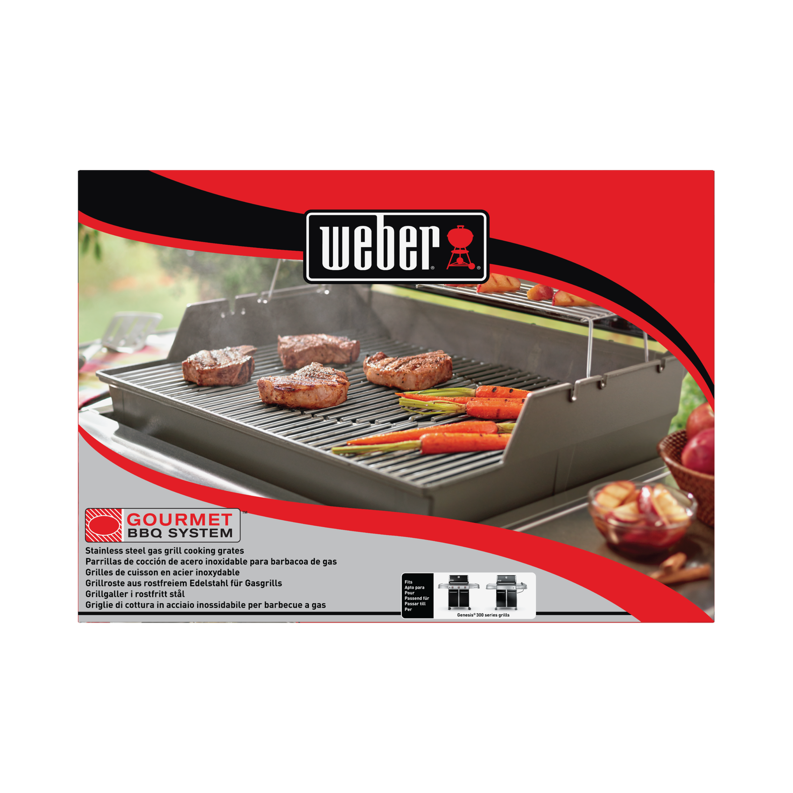 Weber® Original Gourmet BBQ System Grillrost mit Rosteinsatz Genesis