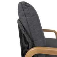 Kölle Loungegruppe 'Malta' inkl. Auflagen, 4-teilig, grau/holzfarben