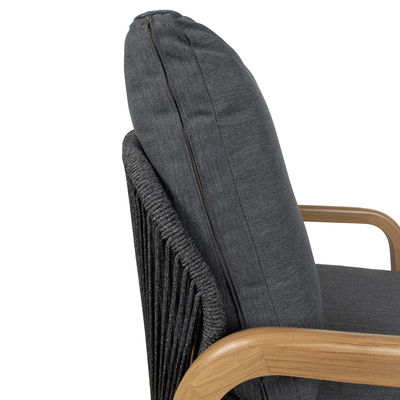 Kölle Loungegruppe 'Malta' inkl. Auflagen, 4-teilig, grau/holzfarben