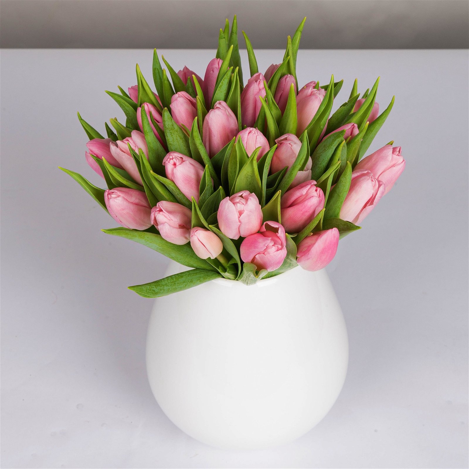 Blumenbund mit Tulpen, 30er-Bund, hellrosa, inkl. gratis Grußkarte