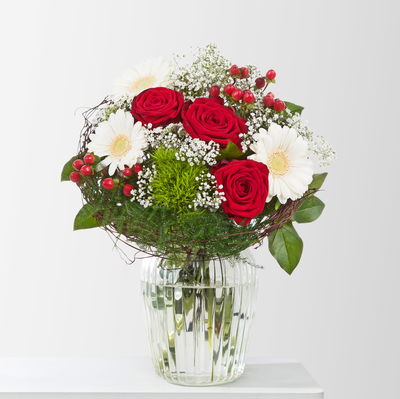 Blumenstrauß 'Mein Valentin', handgebunden