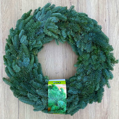 Adventskranz, Nobilistanne, rund gebunden, ca. 50 cm Ø Adventskranz, Nobilistanne, rund gebunden, ca. 50 cm Ø