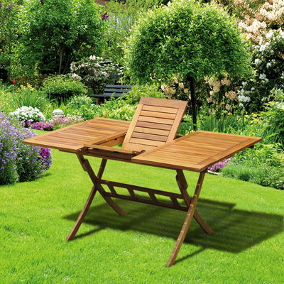 Balkon-Ausziehtisch 100/140x90 cm Akazienholz Balkon-Ausziehtisch 100/140x90 cm Akazienholz