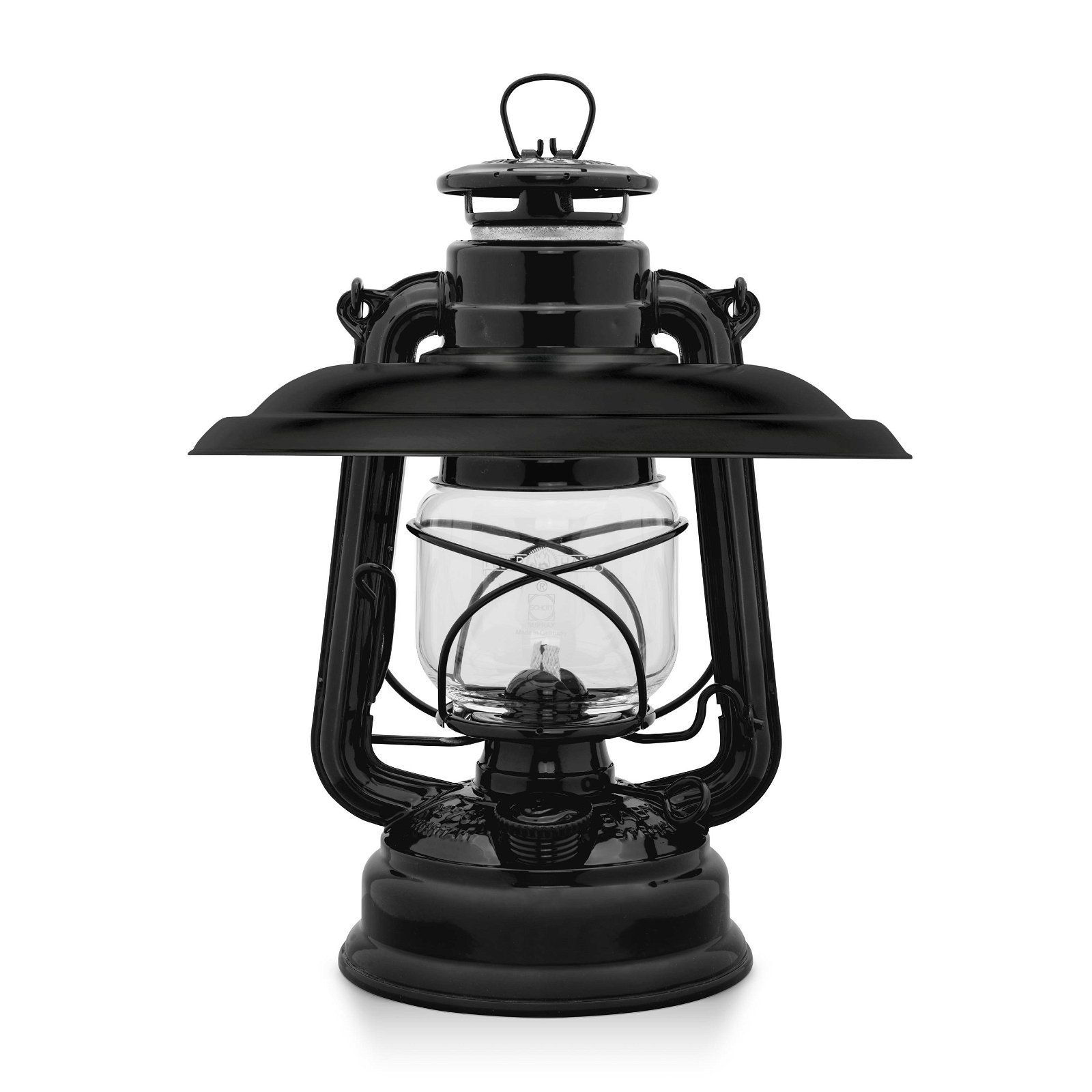 Reflektorschirm für Sturmlaterne, matt schwarz, Stahl, 3,5 x 22,5 cm