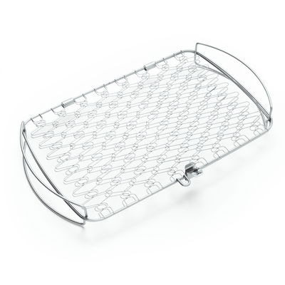 Weber® Fisch- und Gemüsehalter groß, Edelstahl, rechteckig Weber® Fisch- und Gemüsehalter groß, Edelstahl, rechteckig