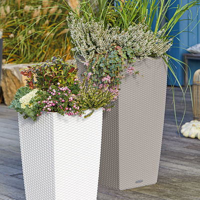 Lechuza 'Cubico Cottage 40', sandbraun, ca. 40 x 40 x H 75 cm