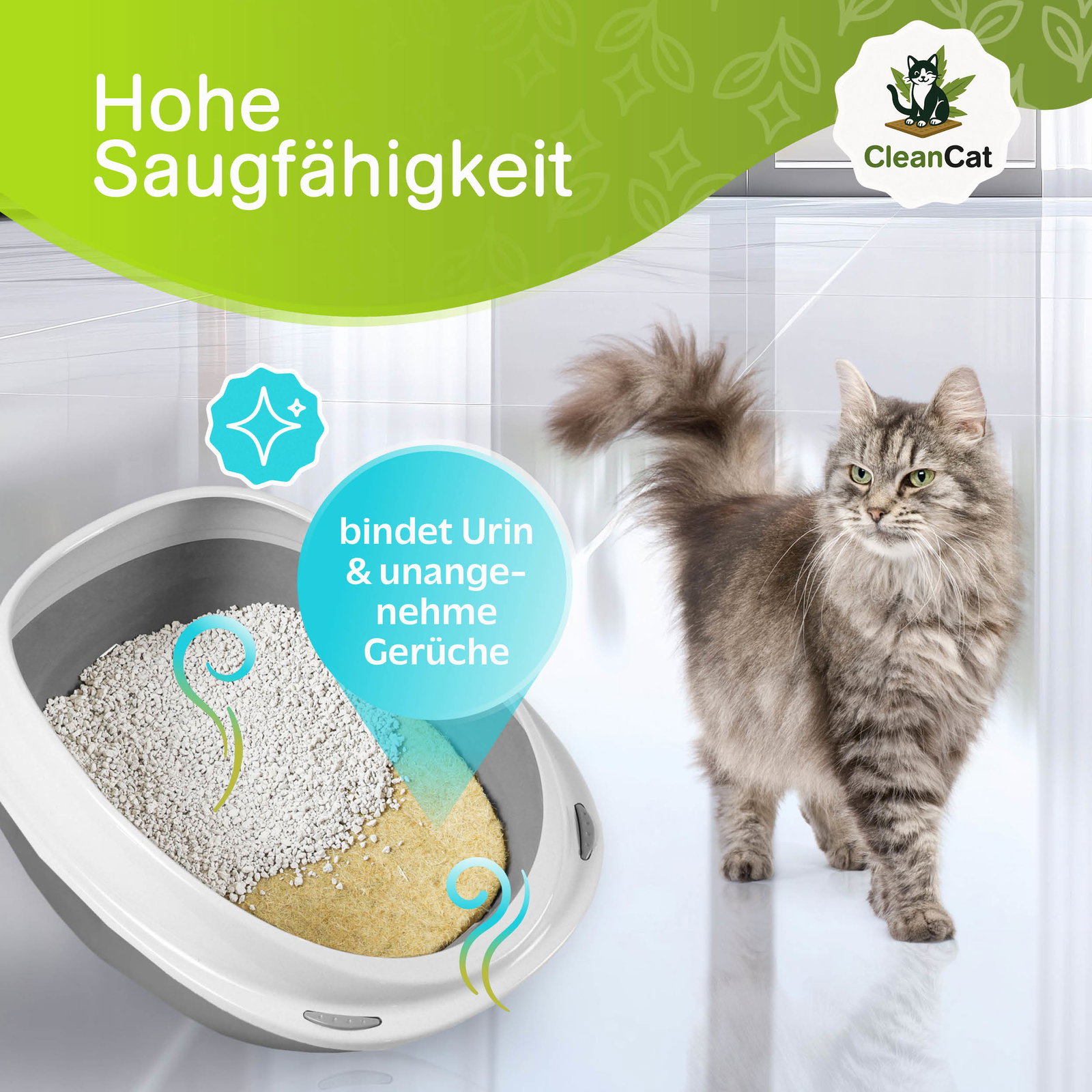 Rohrschneider Clean Cat Hanfmatte, 10er-Set, ca. 33 x 40 x H0,5 cm Rohrschneider Clean Cat Hanfmatte, 10er-Set, ca. 33 x 40 x H0,5 cm