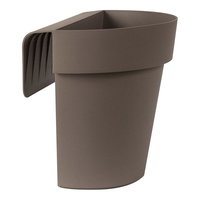 Euro 3 Plast Balkon-Hängetopf, taupe, ca. 25 x 20 x H 23 cm