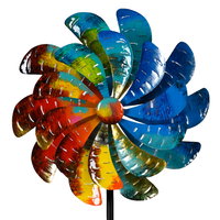 Windrad am Stab, bunt, Höhe ca. 180 cm Windrad am Stab, bunt, Höhe ca. 180 cm