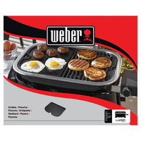 Grillplatte für Weber Lumin Compact, schwarz, Gusseisen