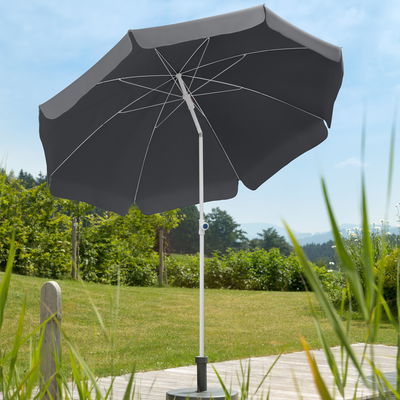 Schneider Sonnenschirm 'Ibiza', anthrazit, ca. Ø 240 cm Schneider Sonnenschirm 'Ibiza', anthrazit, ca. Ø 240 cm