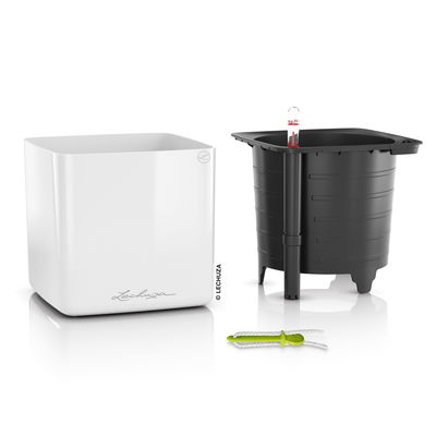 Lechuza 'Cube Glossy 16', weiß, ca. 17 x 17 x H 16 cm Lechuza 'Cube Glossy 16', weiß, ca. 17 x 17 x H 16 cm