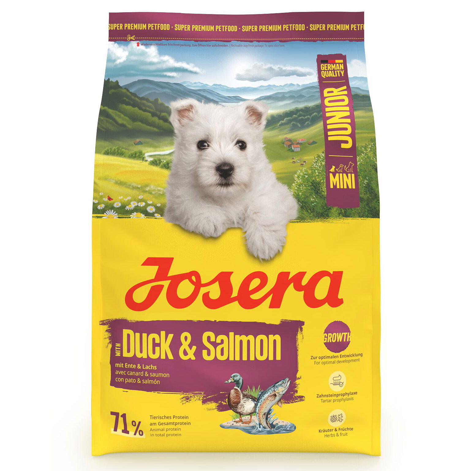 Josera Hundefutter Junior mit Ente & Lachs, 3kg