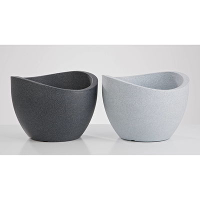 Scheurich Pflanzgefäß 'Wave Globe', schwarz granit, ca. Ø 30 x H 22 cm