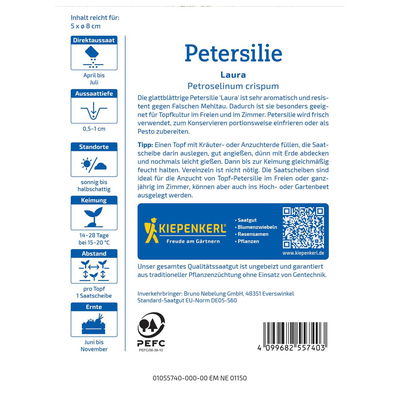 Kiepenkerl Saatscheibe Petersilie 'Laura'