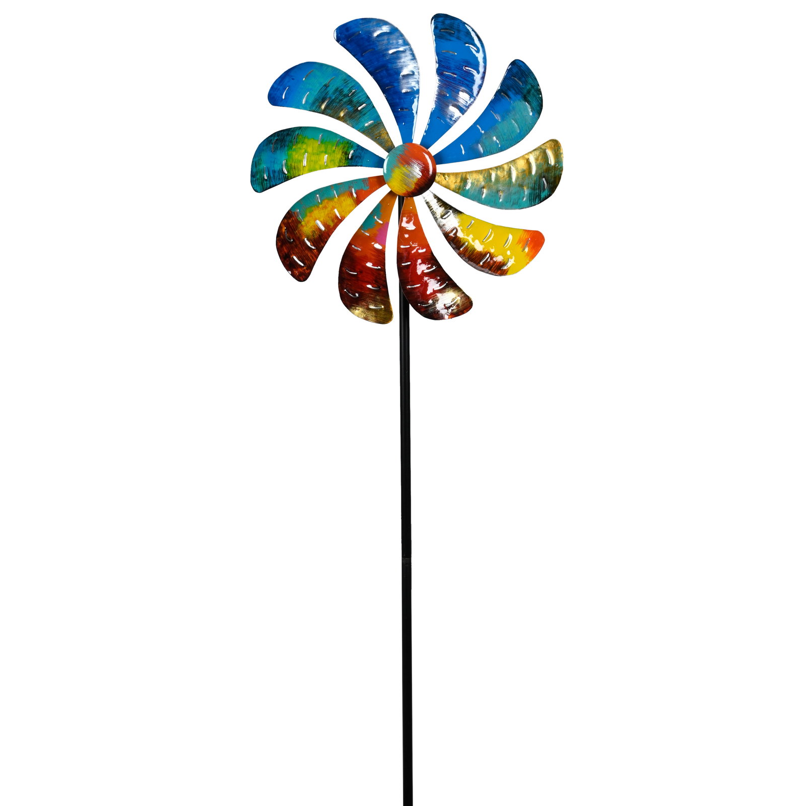 Windrad auf Stab, bunt, Höhe ca. 160 cm