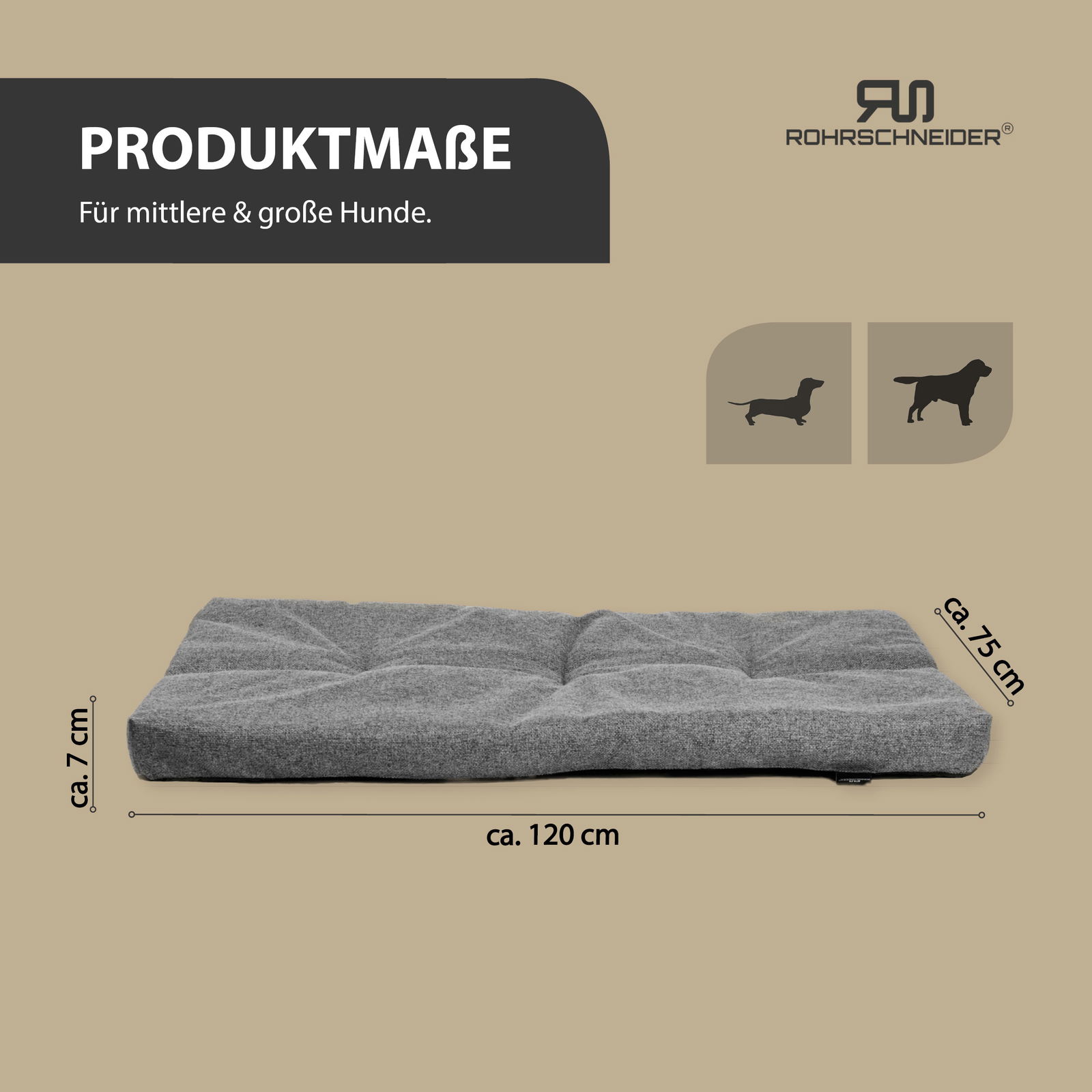 Silvio Design Tierkissen 'Ennie', grau, Größe 3, ca. 75 x 100 cm Silvio Design Tierkissen 'Ennie', grau, Größe 3, ca. 75 x 100 cm