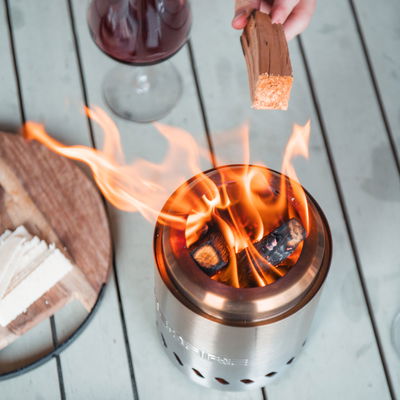 Tischfeuer 'Volcano', silber, Gr. M, Ø21 x H24,5 cm Tischfeuer 'Volcano', silber, Gr. M, Ø21 x H24,5 cm