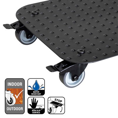 Pflanzenroller 'Alaska', Tragkraft 150 kg, anthrazit, Alu, 7 x 29 x 29 cm Pflanzenroller 'Alaska', Tragkraft 150 kg, anthrazit, Alu, 7 x 29 x 29 cm