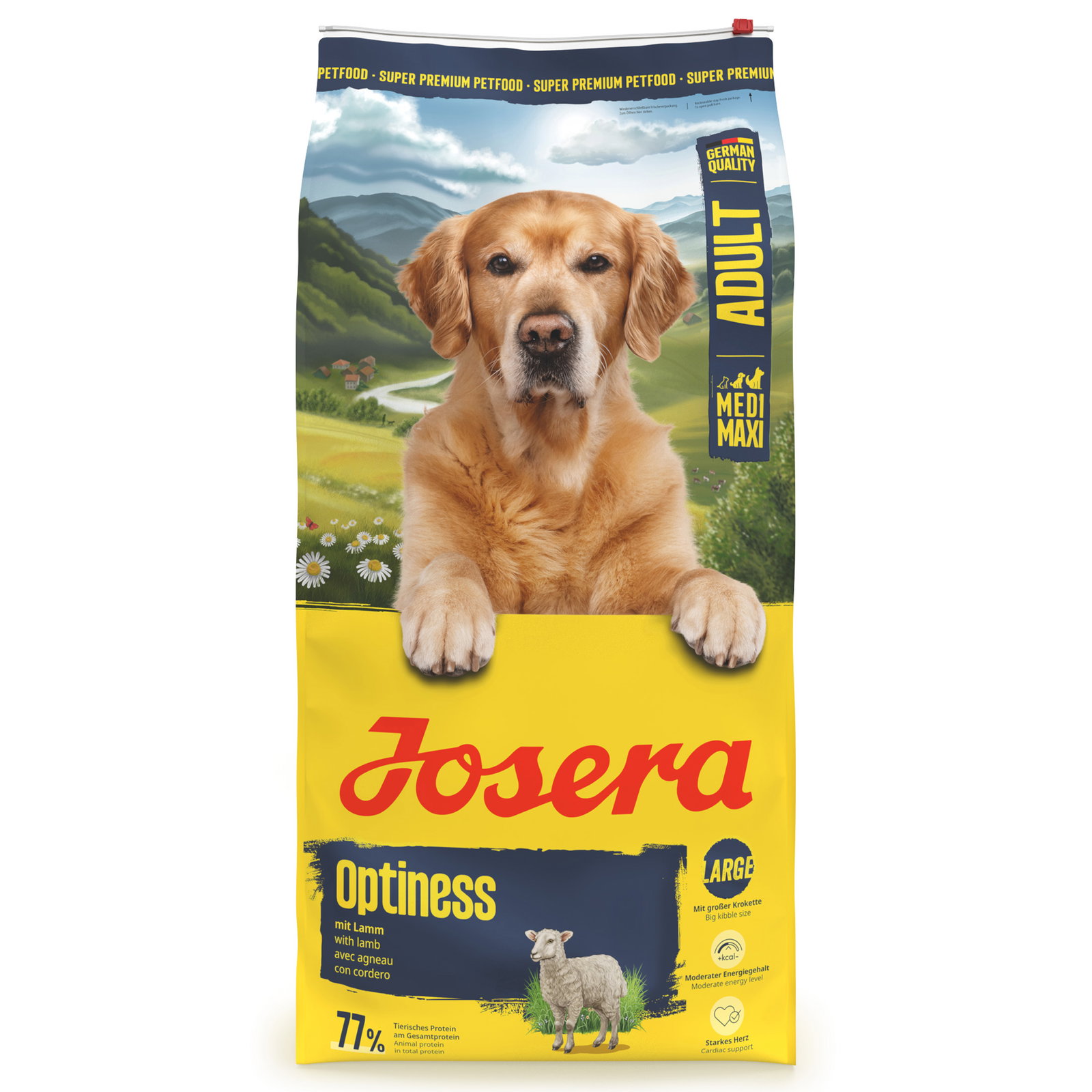 Josera Hundefutter Adult Optiness mit Lamm, 12,5kg