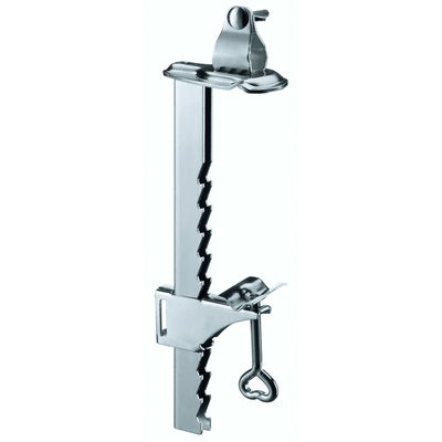 Balkonklammer, silber, Stahl Balkonklammer, silber, Stahl