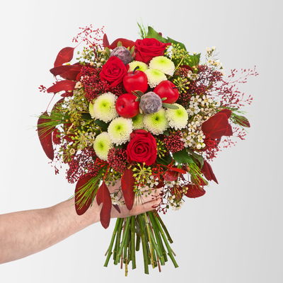 Blumenstrauß 'Winterliebe', handgebunden Blumenstrauß 'Winterliebe', handgebunden