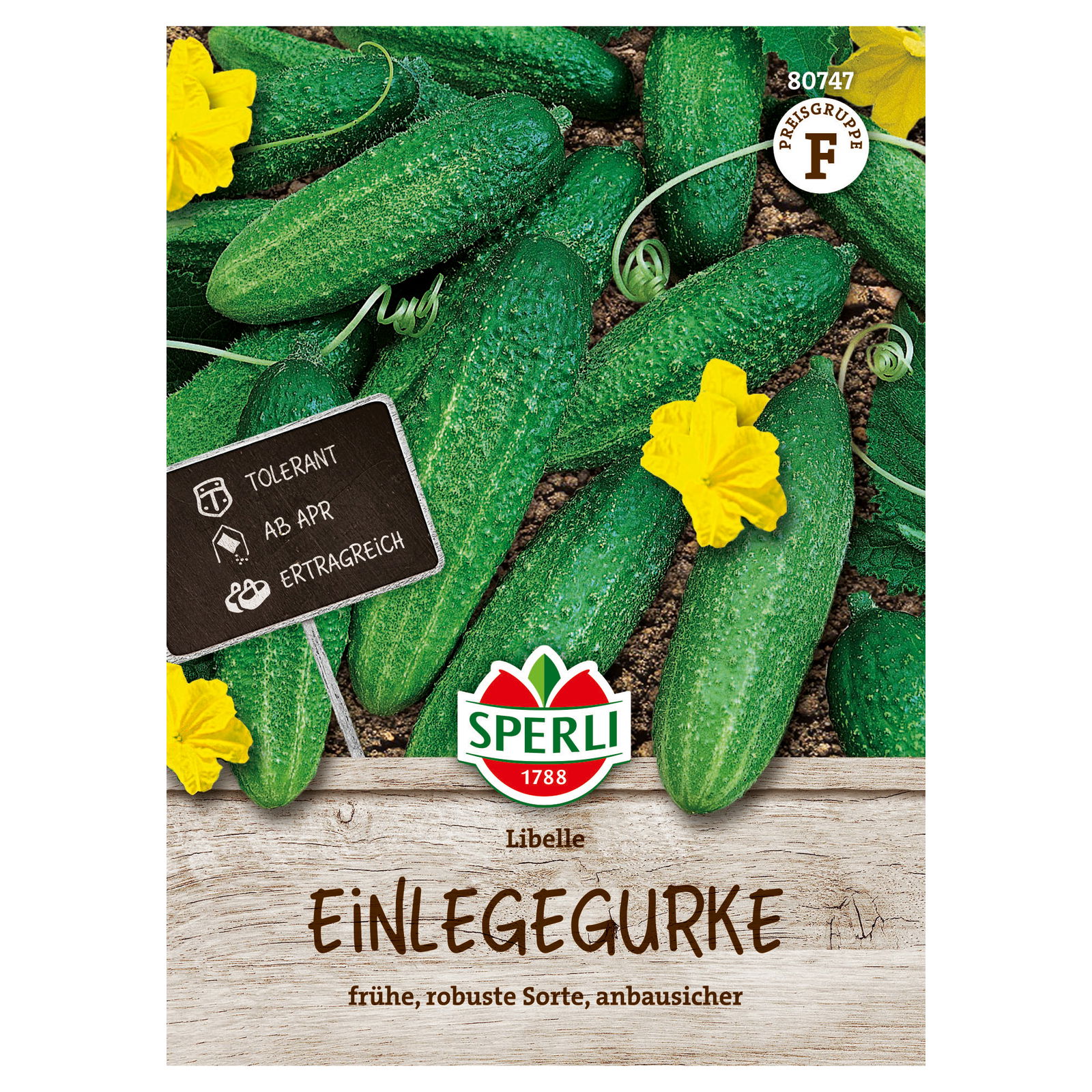 Sperli Saatgut Einlegegurke 'Libelle', grün