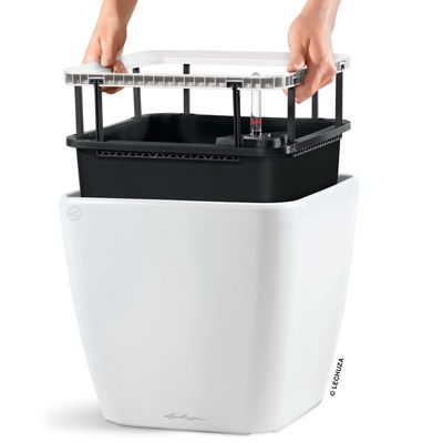 Lechuza 'Quadro LS 43', weiß, ca. 43 x 43 x H 40 cm Lechuza 'Quadro LS 43', weiß, ca. 43 x 43 x H 40 cm