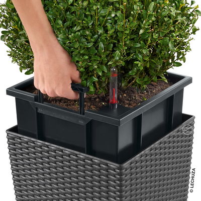 Lechuza 'Cube Cottage 50', sandbraun, ca. 49 x 49 x H 49,5 cm