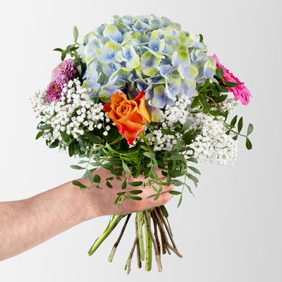 Blumenstrauß 'Sommertraum', handgebunden, Größe S Blumenstrauß 'Sommertraum', handgebunden, Größe S