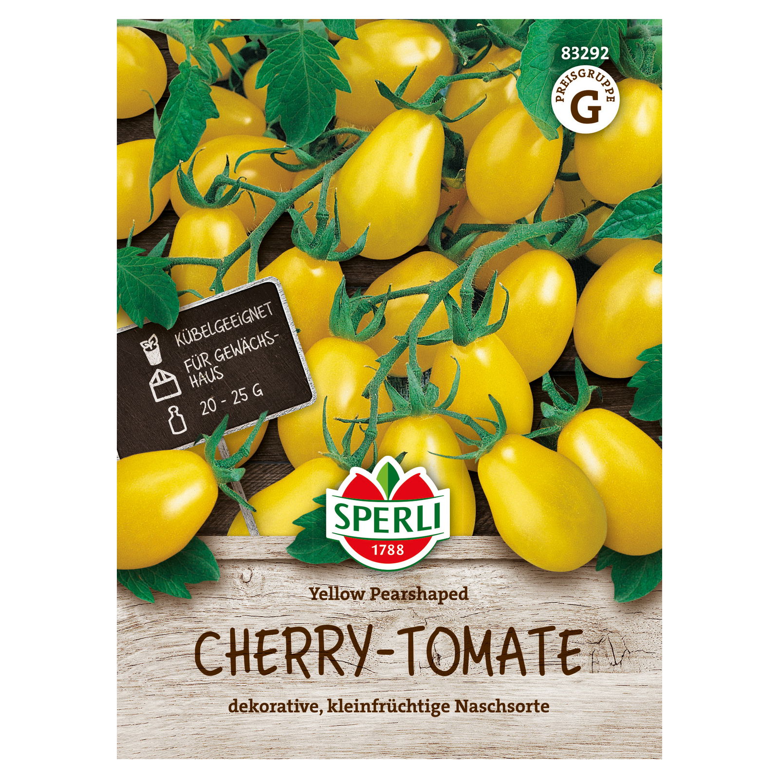 Sperli Gemüsesamen, Cherry-Tomate 'Yellow Pearshaped' Sperli Gemüsesamen, Cherry-Tomate 'Yellow Pearshaped'