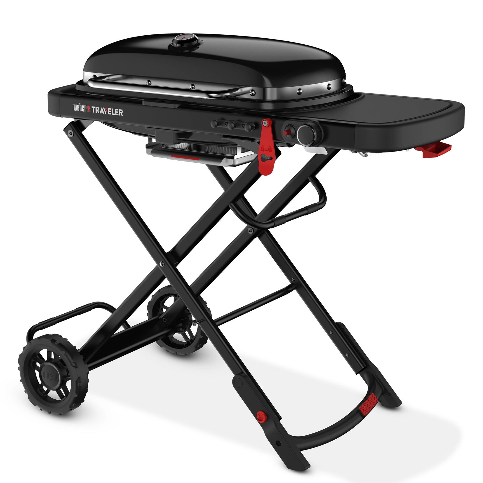 Weber Gasgrill 'Traveler', Stealth Edition, schwarz, ca. 94 x 58,5 x 111 cm