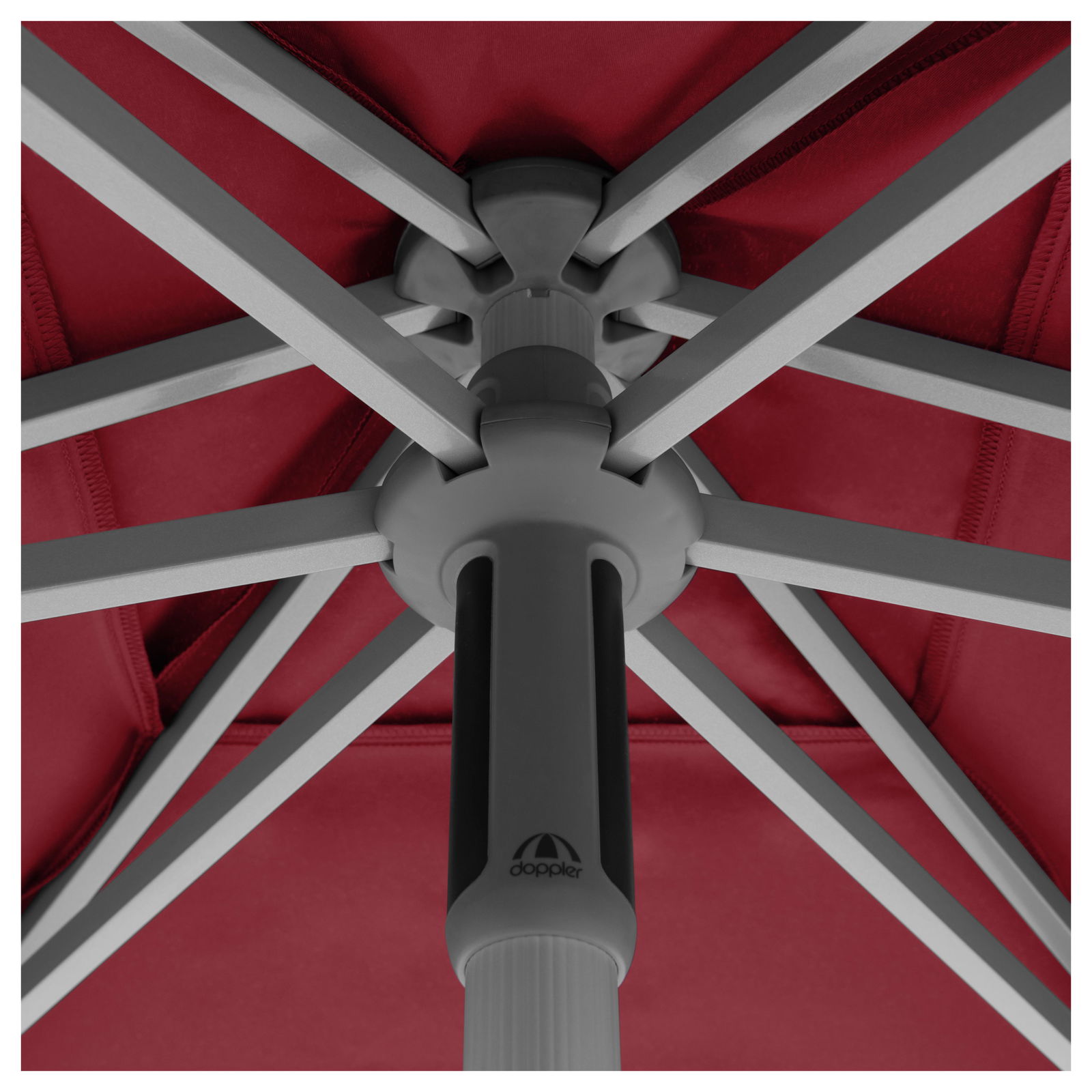 Doppler Sonnenschirm 'Act Neo Push Up', rot, ca. 250 x 200 cm