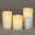 LED Echtwachskerzen 'Magic Flame', creme, 3 Kerzen inkl. Fernbedienung LED Echtwachskerzen 'Magic Flame', creme, 3 Kerzen inkl. Fernbedienung