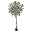 Kunstpflanze Olivenbaum mit Kunststoffstamm, ca. 240 cm hoch, im Topf