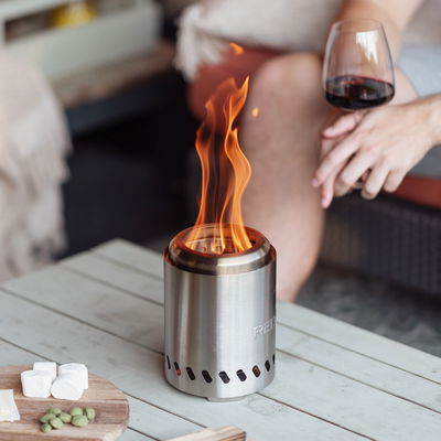 Tischfeuer 'Volcano', silber, Gr. M, Ø21 x H24,5 cm Tischfeuer 'Volcano', silber, Gr. M, Ø21 x H24,5 cm