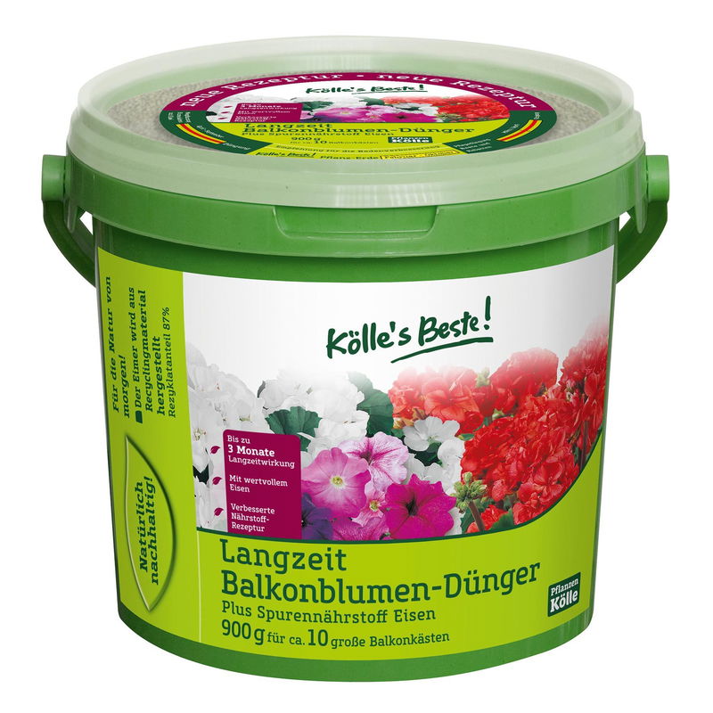 Kölle's Beste Langzeit Balkonblumendünger, 900 g Eimer PflanzenKölle